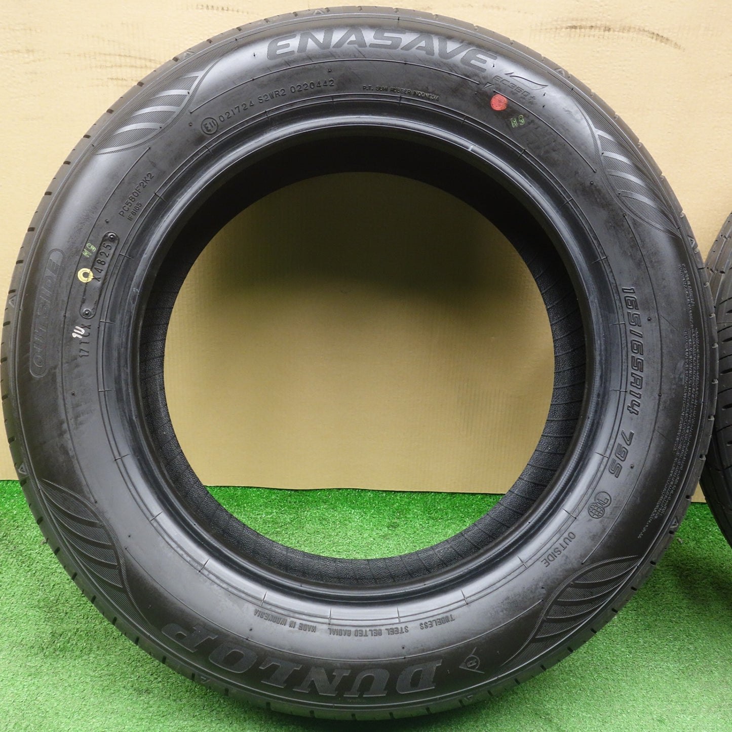 新車外し！25年★165/65R14 ダンロップ エナセーブ EC350+ タイヤ 14インチ タンク パッソ ルーミー トール 等★6032704KTノタ