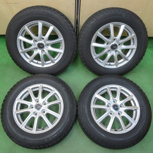バリ溝！22年！キレイ！9.5分★スタッドレス 195/65R15 ブリヂストン アイスパートナー2 PREO プレオ 15インチ PCD114.3/5H★5042409イス