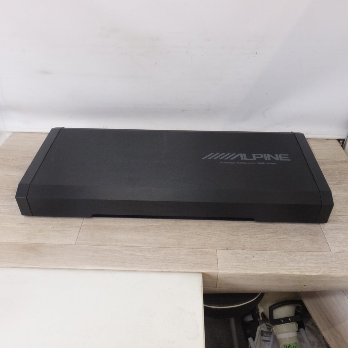 [送料無料] 岐阜発 現状品★アルパイン ALPINE パワードサブウーファー SWE-2200　DRIVE POWERED WOOFER★