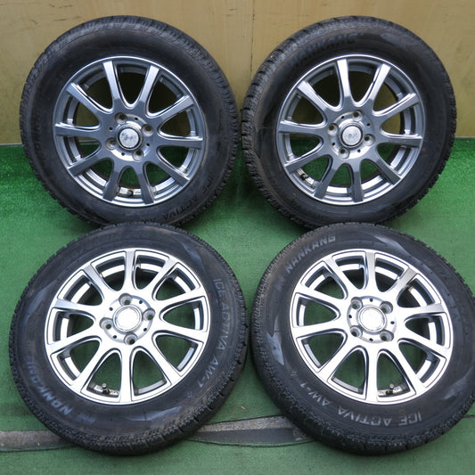 バリ溝！23年！9.5分◎スタッドレス 165/65R14 ナンカン アイスアクティバ AW-1 LAYCEA レイシア 14インチ ハスラー ソリオ 等 PCD100/4H◎6080405AKス