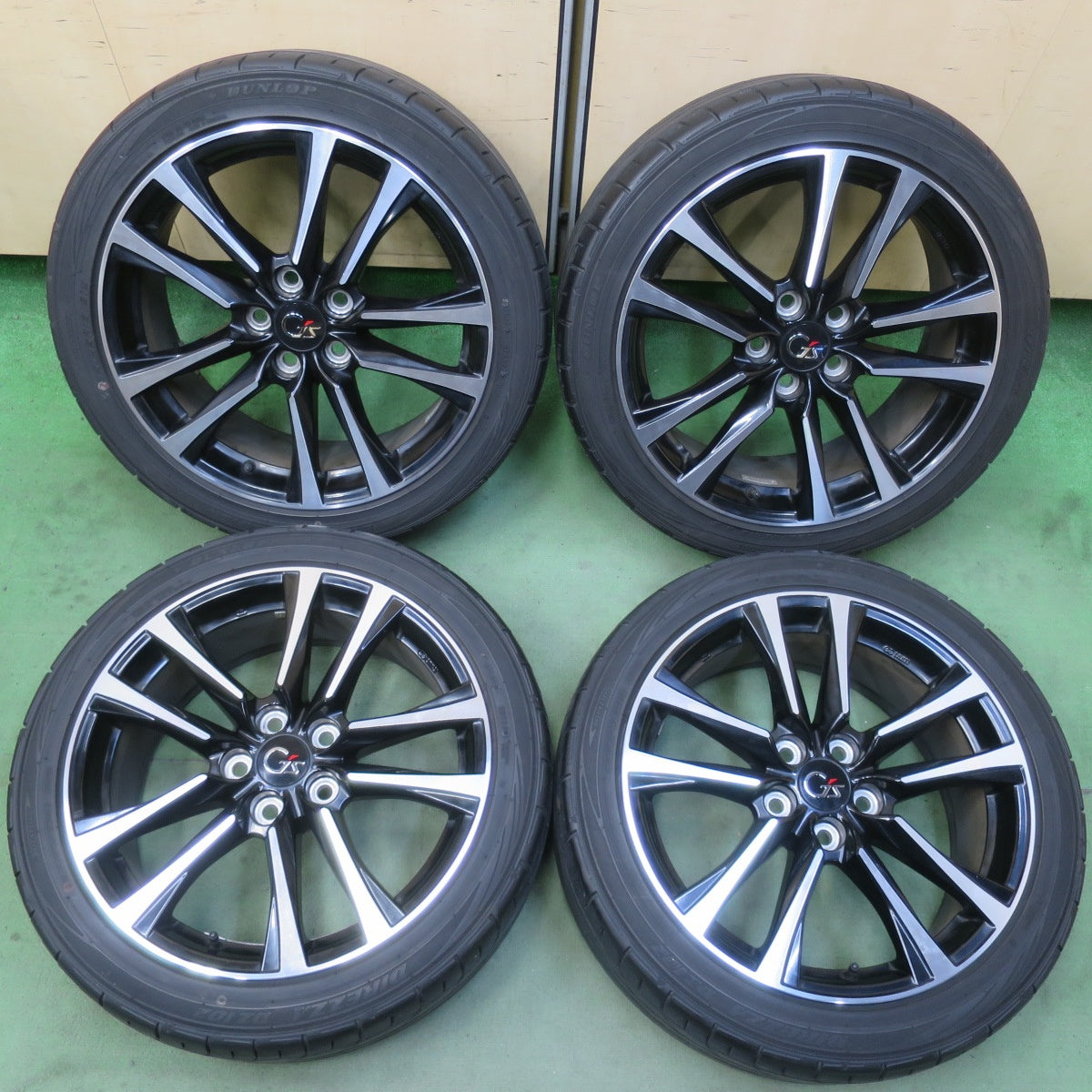 4本価格！23年★トヨタ プリウスα G'z 純正 ENKEI 225/45R18 ダンロップ DIREZZA DZ102 ディレッツァ エンケイ 18インチ PCD114.3/5H★6041305イノ