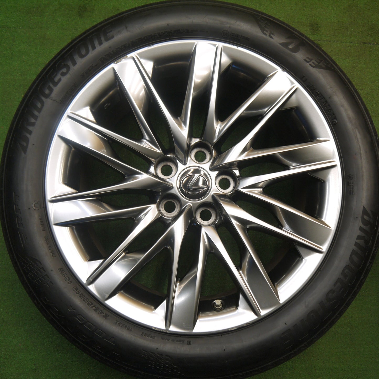 センサー付★レクサス LS バージョンL 純正 245/50R19 ブリヂストン トランザ T005A 19インチ PCD120/5H★6012007Hノ