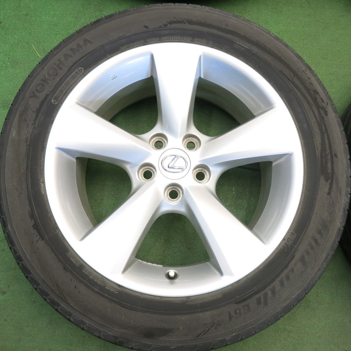 キレイ◎レクサス 10系 RX 純正 225/60R18 ヨコハマ ブルーアース E51 E51A 18インチ PCD114.3/5H◎6082308HAノ