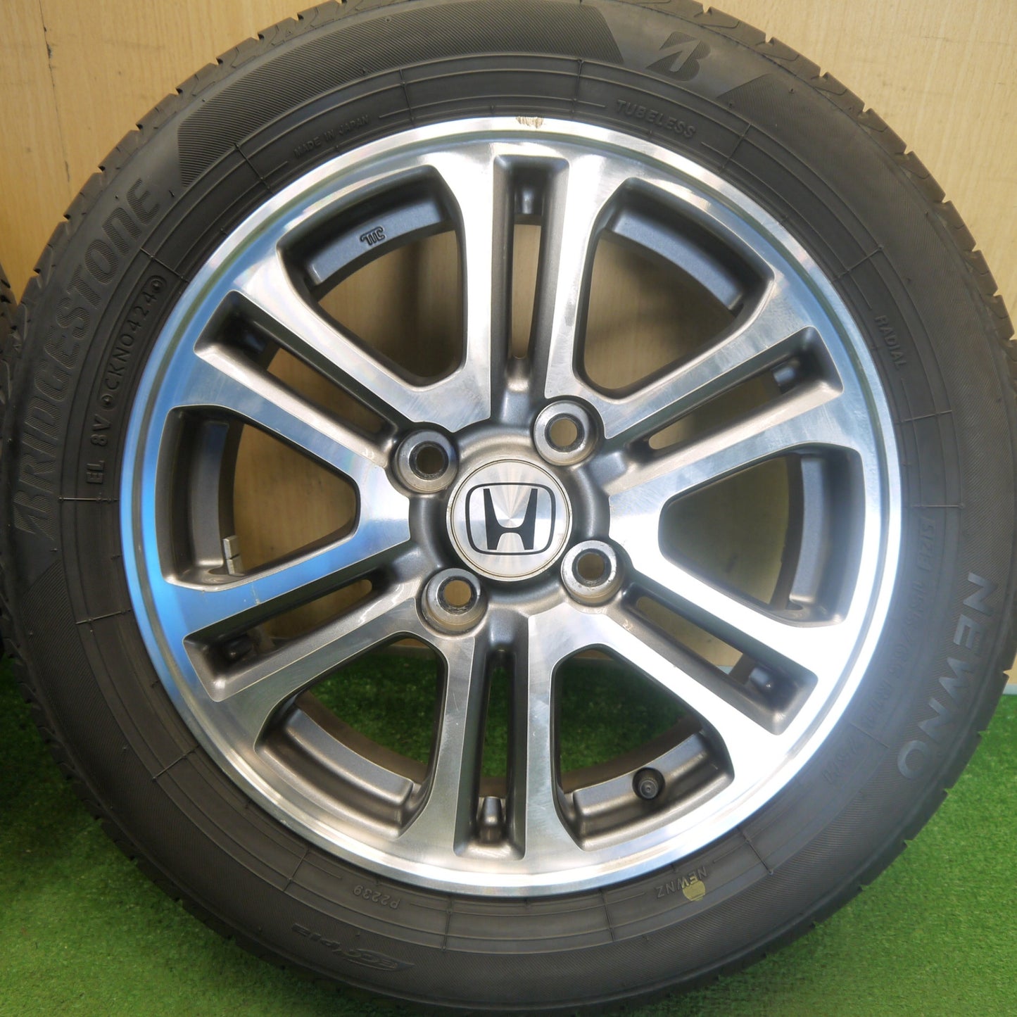 4本価格！24年◎ホンダ N-BOX 純正 155/65R14 ブリヂストン NEWNO Nボックス ニューノ 14インチ PCD100/4H◎6081002Hノ
