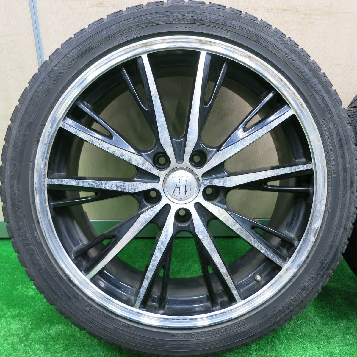 *送料無料* 4本価格★ANHELO CORAZON 225/45R19 スタッドレス ヨコハマ アイスガード iG50 アネーロコラソン PCD114.3/5H★4072701HAス