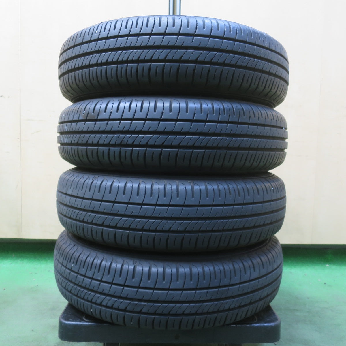 キレイ！23年◎145/80R13 ダンロップ エナセーブ EC204 TOPY スチール ホイール 13インチ PCD100/4H◎6100607イノ