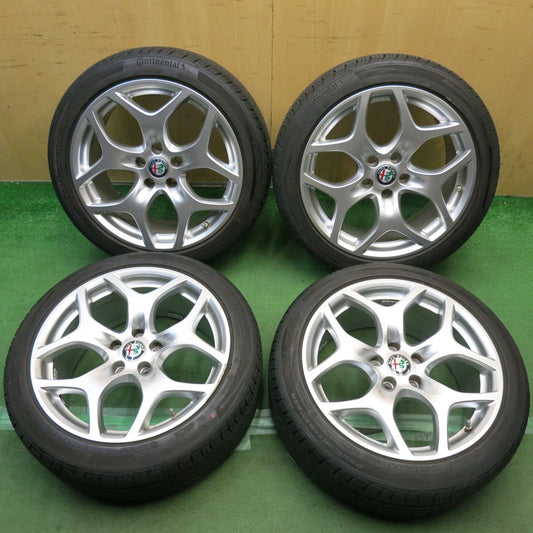 バリ溝！8.5分◎アルファロメオ ジュリア 純正 225/45R18 コンチネンタル プロコンタクト RX SSR 18インチ PCD110/5H◎6092714HAノ