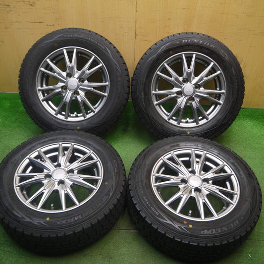 バリ溝！キレイ！9分★スタッドレス 175/70R14 ダンロップ ウインターマックス WM01 VELVA KEVIN ヴェルヴァ 14インチ PCD100/4H★5021810Hス