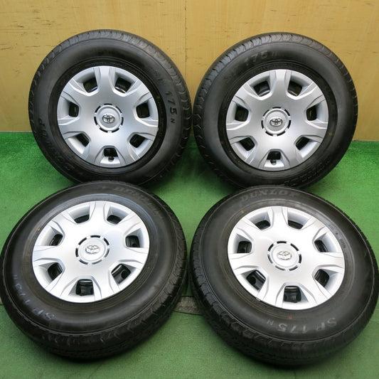 新車外し！24年★トヨタ 200系 ハイエース 純正 スチール 195/80R15 107/105S ダンロップ SP175N 15インチ PCD139.7/6H★5070803HAノ