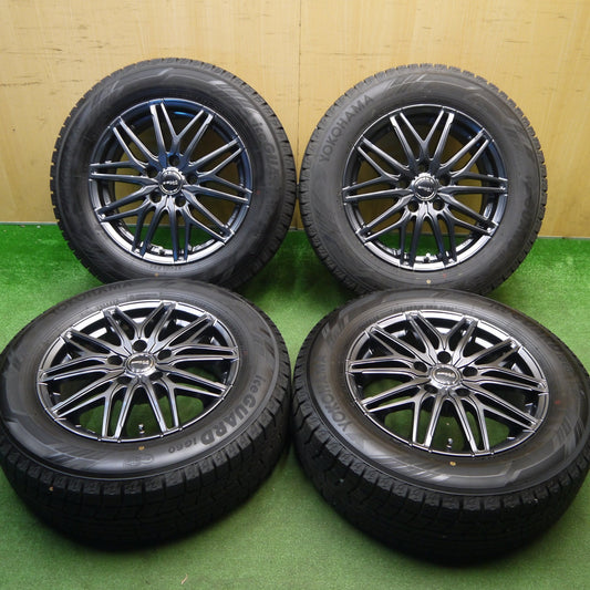 超バリ溝！24年！キレイ！ほぼ10分★スタッドレス 205/65R16 ヨコハマ アイスガード iG60 SIBILLA NEXT W45 シビラ 16インチ PCD114.3/5H★6011602Hス