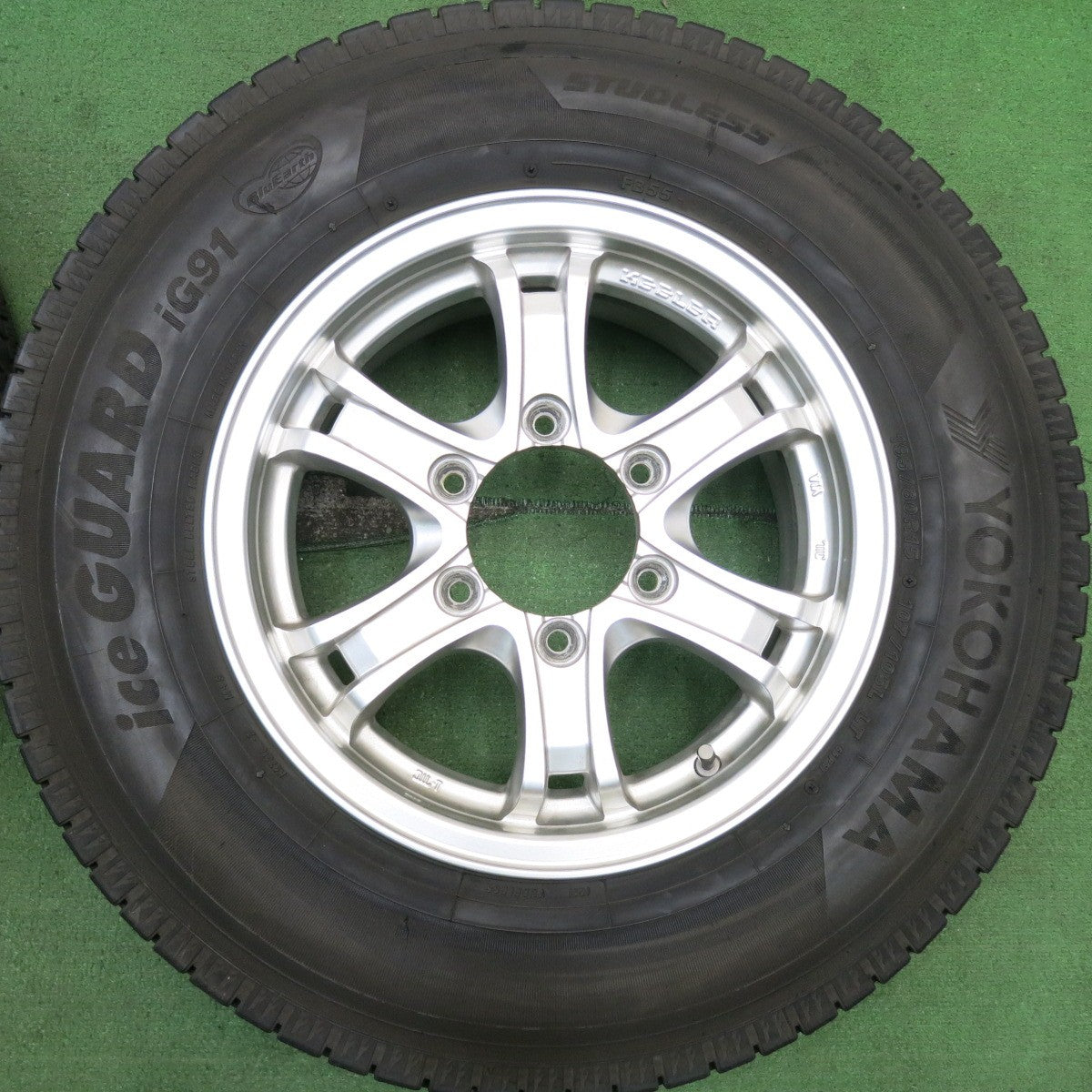 バリ溝！8.5分★KEELER 195/80R15 107/105L スタッドレス ヨコハマ アイスガード iG91 キーラー 15インチ PCD139.7/6H★5062206HAス