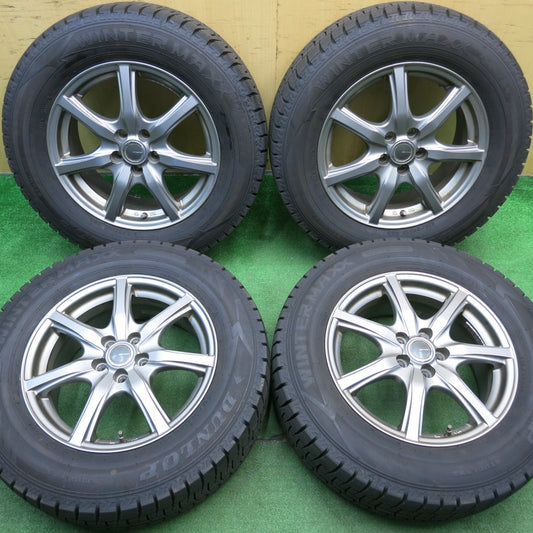 バリ溝！24年！キレイ！9.5分以上★XV 等 215/65R16 スタッドレス ダンロップ ウインターマックス WM02 MiLLOUS ミルアス 16インチ PCD100/5H★5050408NJス