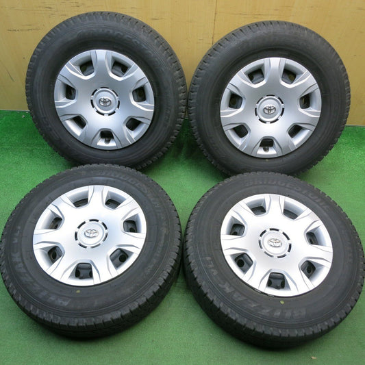 4本価格★トヨタ 200系 ハイエース 純正 スチール 195/80R15 107/105L スタッドレス ブリヂストン ブリザック VL1 15インチ PCD139.7/6H★6021504HAス