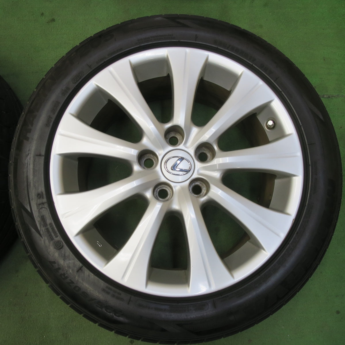 センサー付★レクサス GS 純正 225/50R17 ブリヂストン レグノ GR-XI ミネルバ ラジアル F205 17インチ PCD114.3/5H★5092706イノ