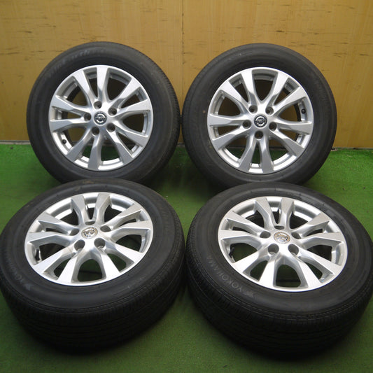 *送料無料* バリ溝!9.5分★日産 L33 ティアナ 純正 215/60R16 ヨコハマ ブルーアース E75 E75FZ 16インチ PCD114.3/5H★4040501Hノ