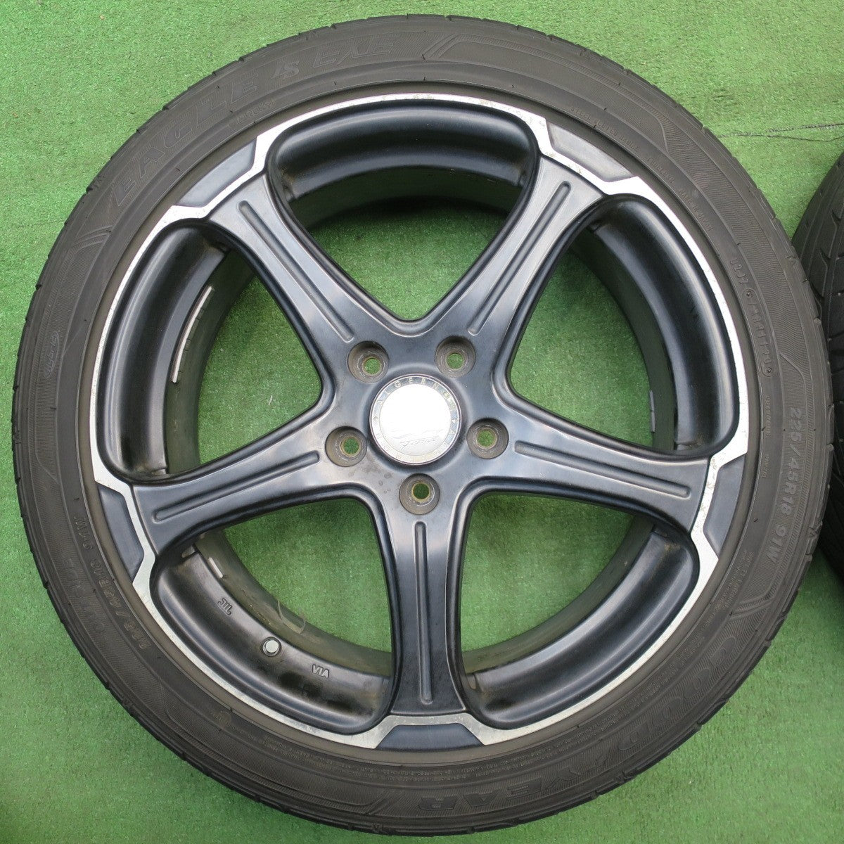 4本価格★ALGERNON Fenice TT-1 225/45R18 グッドイヤー イーグル LS EXE アルジェノン フェニーチェ 18インチ PCD114.3/5H★6021104NJノ