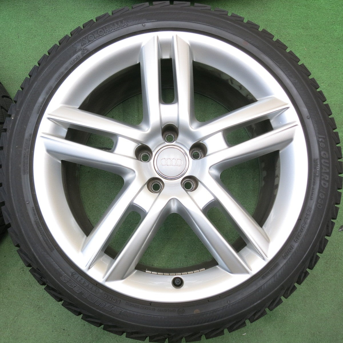 バリ溝！キレイ！9.5分◎アウディ A6 S6 4G Sライン 純正 255/40R19 スタッドレス ヨコハマ アイスガード iG30 19インチ PCD112/5H◎6072502HAス