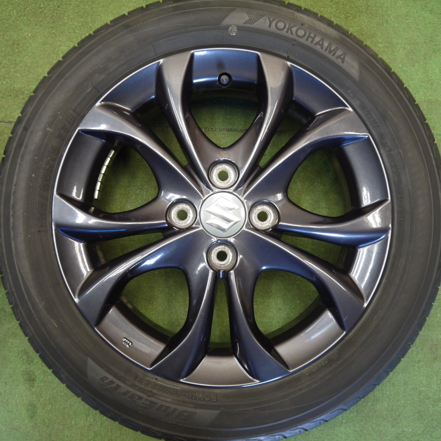 キレイ！22年★スズキ MA15S ソリオ 純正 165/60R15 ブリヂストン ネクストリー エコピア ヨコハマ ブルーアース AE01 15インチ PCD100/4H★6051107Hノ