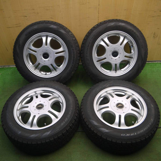バリ溝！9.5分以上★スタッドレス 195/65R15 ピレリ アイスアシンメトリコ JOKER PCD114.3/4H 5H マルチ★4021003ナス
