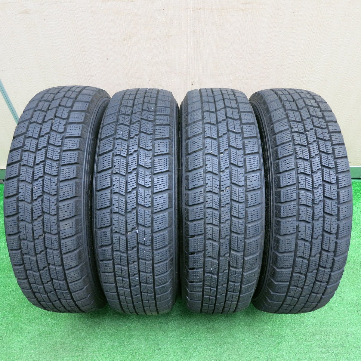 [送料無料] バリ溝！22年！キレイ！9分★スタッドレス 165/65R14 グッドイヤー アイスナビ7 ravrion selzer ラブリオン 14インチ PCD100/4H★4111305TNス