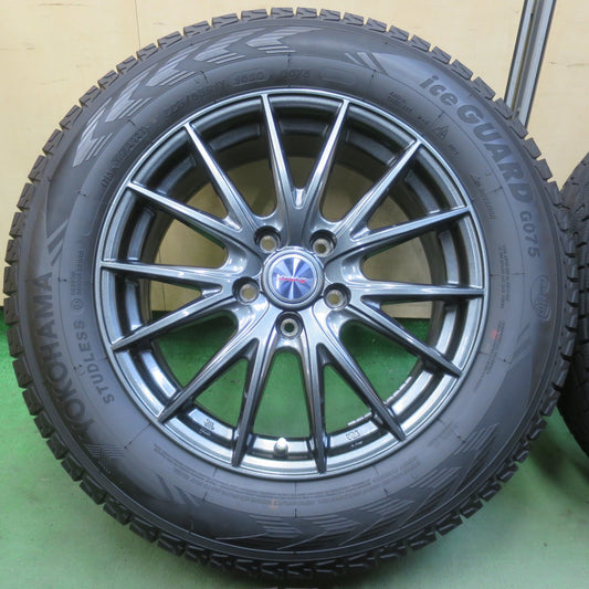 バリ溝！キレイ！9分◎スタッドレス 225/65R17 ヨコハマ アイスガード G075 VELVA SPORTZ ヴェルヴァ 17インチ PCD114.3/5H◎6100703イス