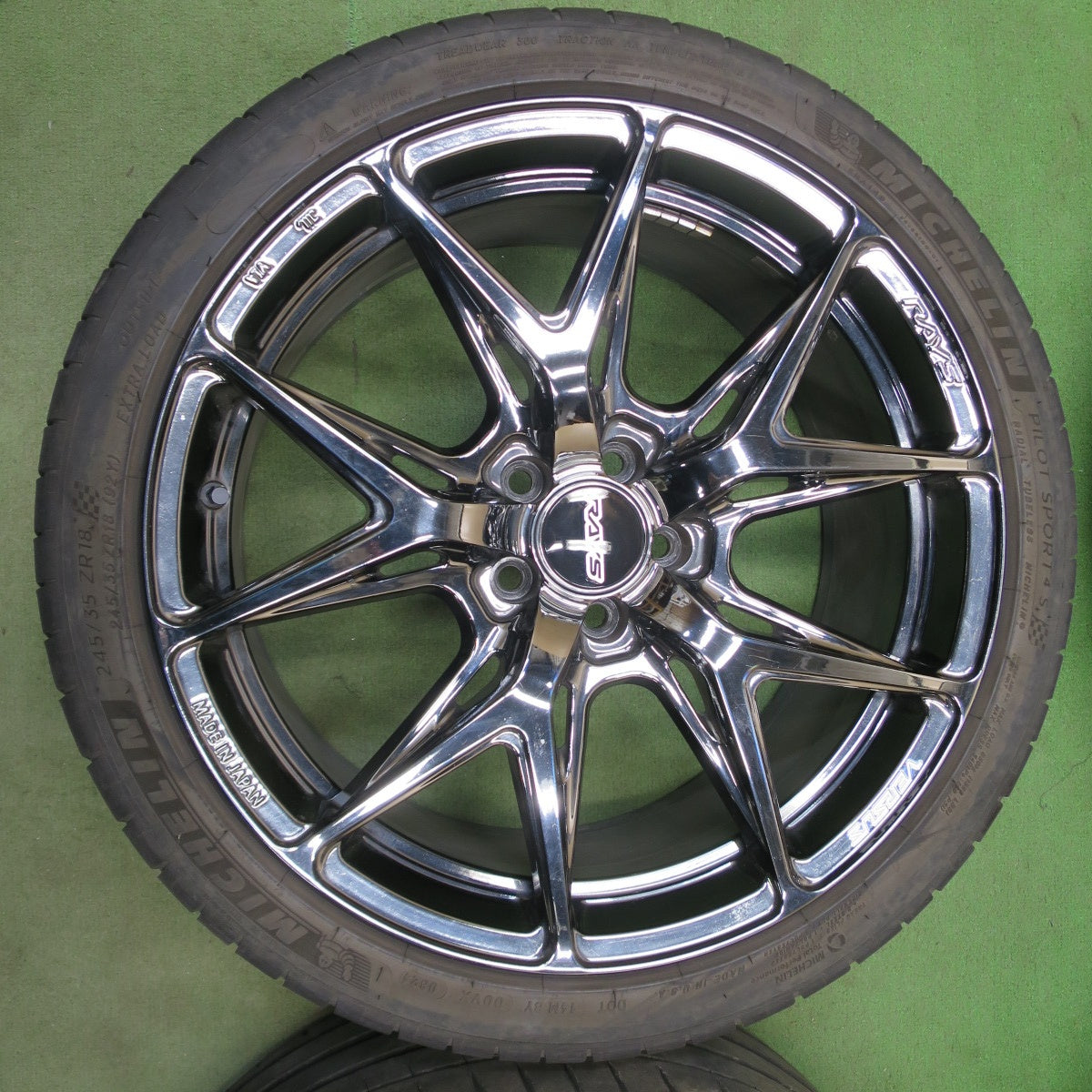 4本価格！24年◎86 等 RAYS VERSUS VV21S 245/35R18 ミシュラン パイロットスポーツ4 S レイズ ベルサス 18インチ PCD100/5H◎6091401NGノ