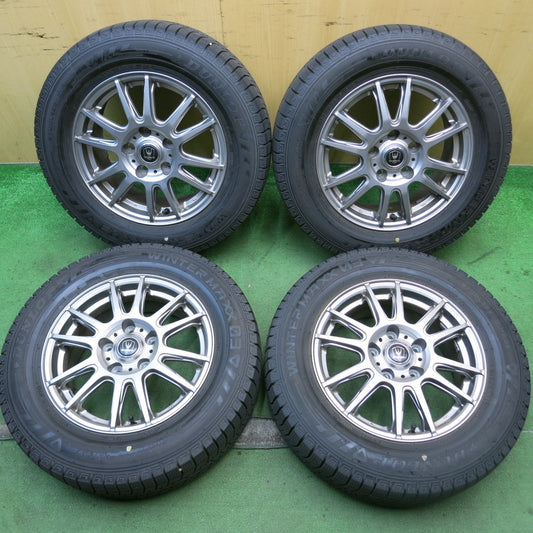 バリ溝！22年！キレイ！9.5分★スタッドレス 195/65R15 ダンロップ ウインターマックス 03 INVERNO 15インチ PCD114.3/5H★5082304HAス