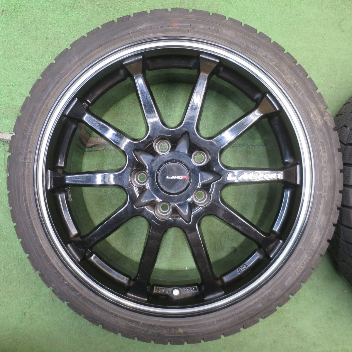 バリ溝！22年！9.5分★スタッドレス 195/45R17 ヨコハマ アイスガード iG70 LM SPORT LM-10R LMスポーツ 17インチ PCD114.3/5H★6051907NJス