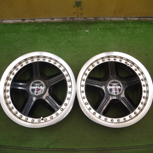 *送料無料* 2本価格★IMPUL R 701 ホイール 15インチ 15×6.5JJ インパル PCD114.3/4H★4061203Hホ