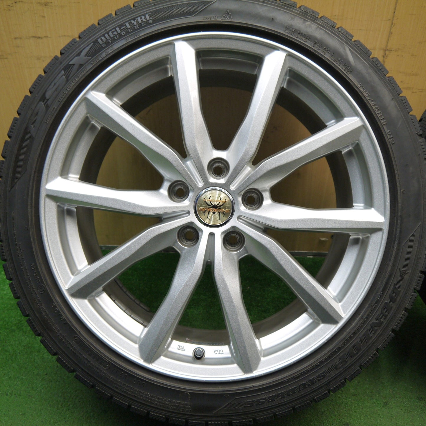 4本価格★スタッドレス 225/45R18 ダンロップ DSX EURO SPEED SPIDER-S ユーロスピード 18インチ PCD114.3/5H★5060307Hス