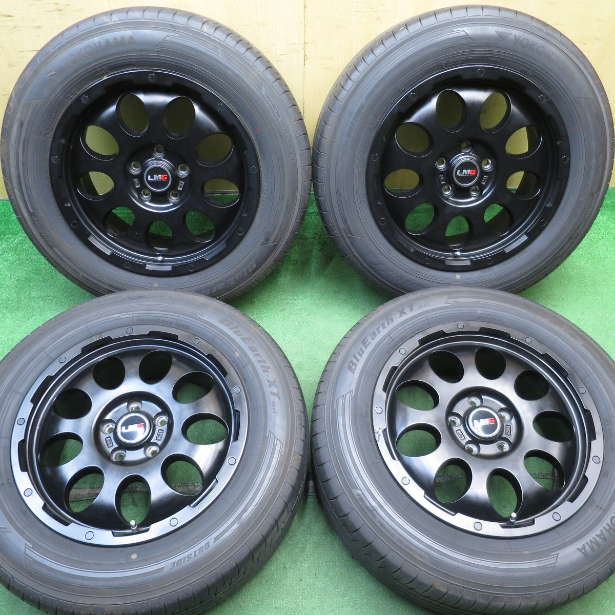 4本価格★LEHRMEISTER CS-9 225/65R17 ヨコハマ BluEarth-XT AE61 レアマイスター 17インチ PCD114.3/5H★5062602NJノ