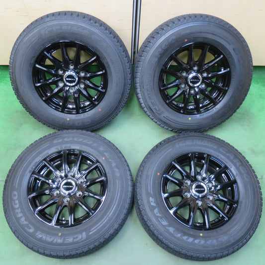 バリ溝！キレイ！9分★200系 ハイエース BISON BN-01 195/80R15 107/105L スタッドレス グッドイヤー アイスナビ カーゴ 15インチ PCD139.7/6H★5102502イス