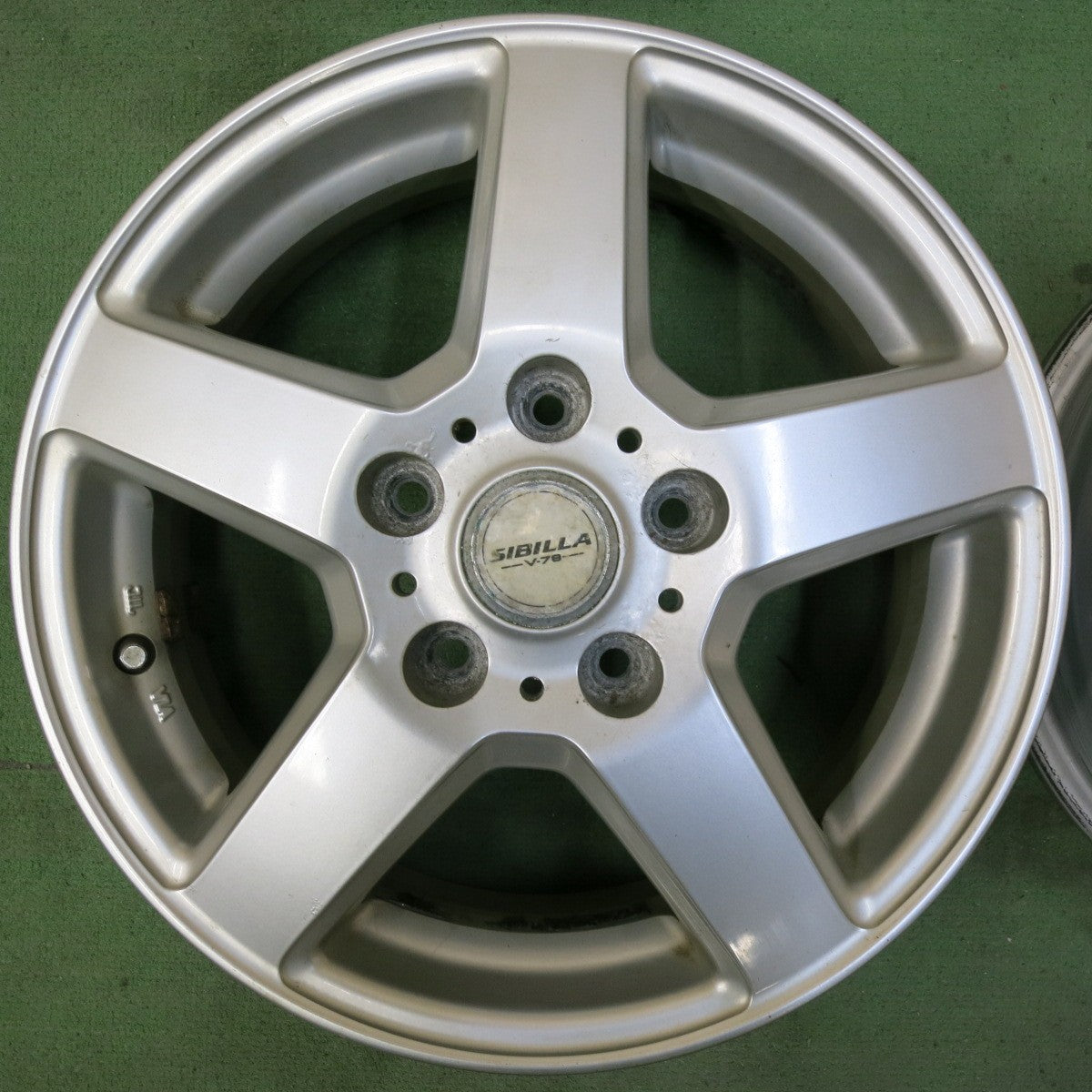 4本価格★SIBILLA V-78 シビラ 15インチ ホイール 15×5J PCD114.3/5H★5052105SYホ