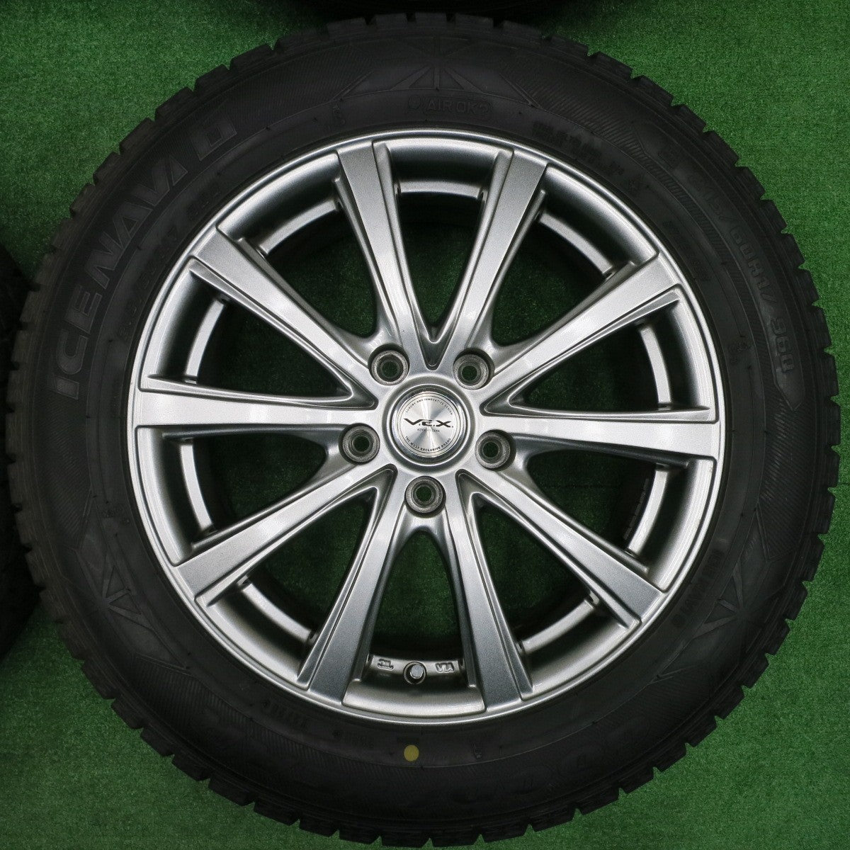 [送料無料] バリ溝！20年！キレイ！9.5分以上★スタッドレス 215/60R17 グッドイヤー アイスナビ6 V.E.X. VEX 17インチ PCD114.3/5H★4092206NJス