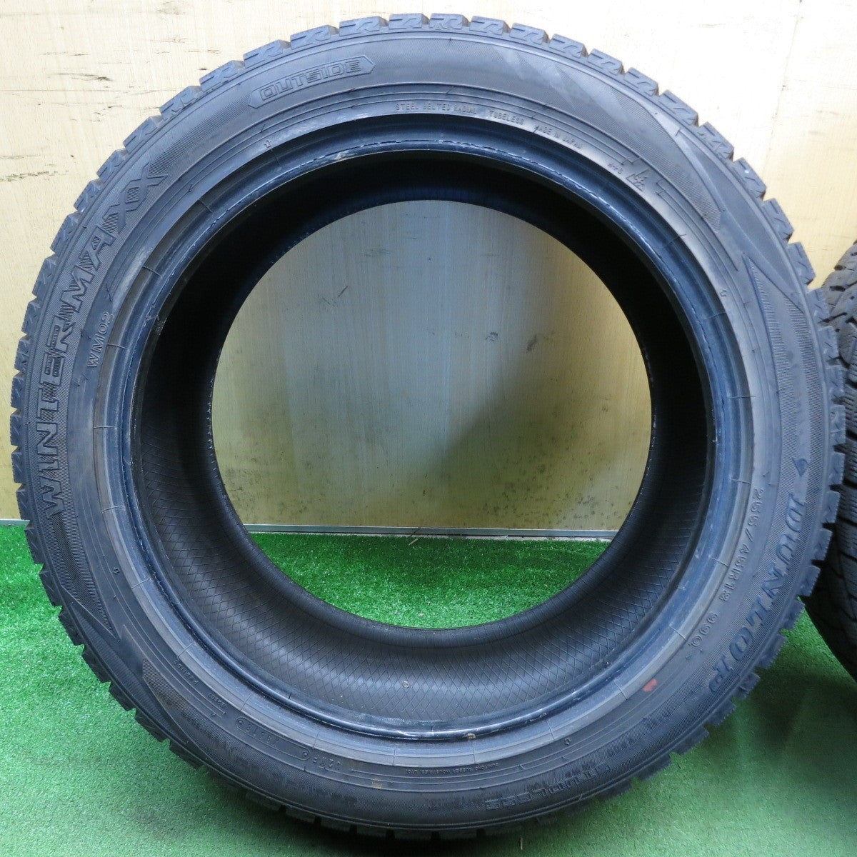 バリ溝！9.5分◎スタッドレス 255/45R18 ダンロップ ウインターマックス WM02 ベンツ W221 Sクラス アウディ A7 等◎6082606KKスタ