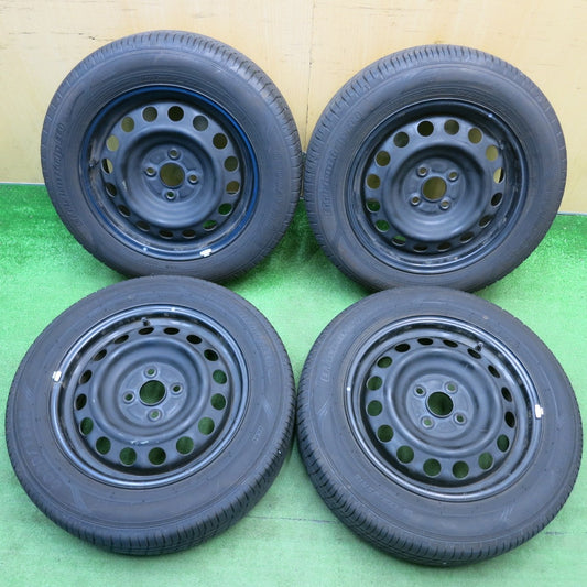 バリ溝！24年！9.5分★175/65R15 グッドイヤー EfficientGrip ECO hybrid スチール ホイール 15インチ PCD100/4H★6040503HAノ