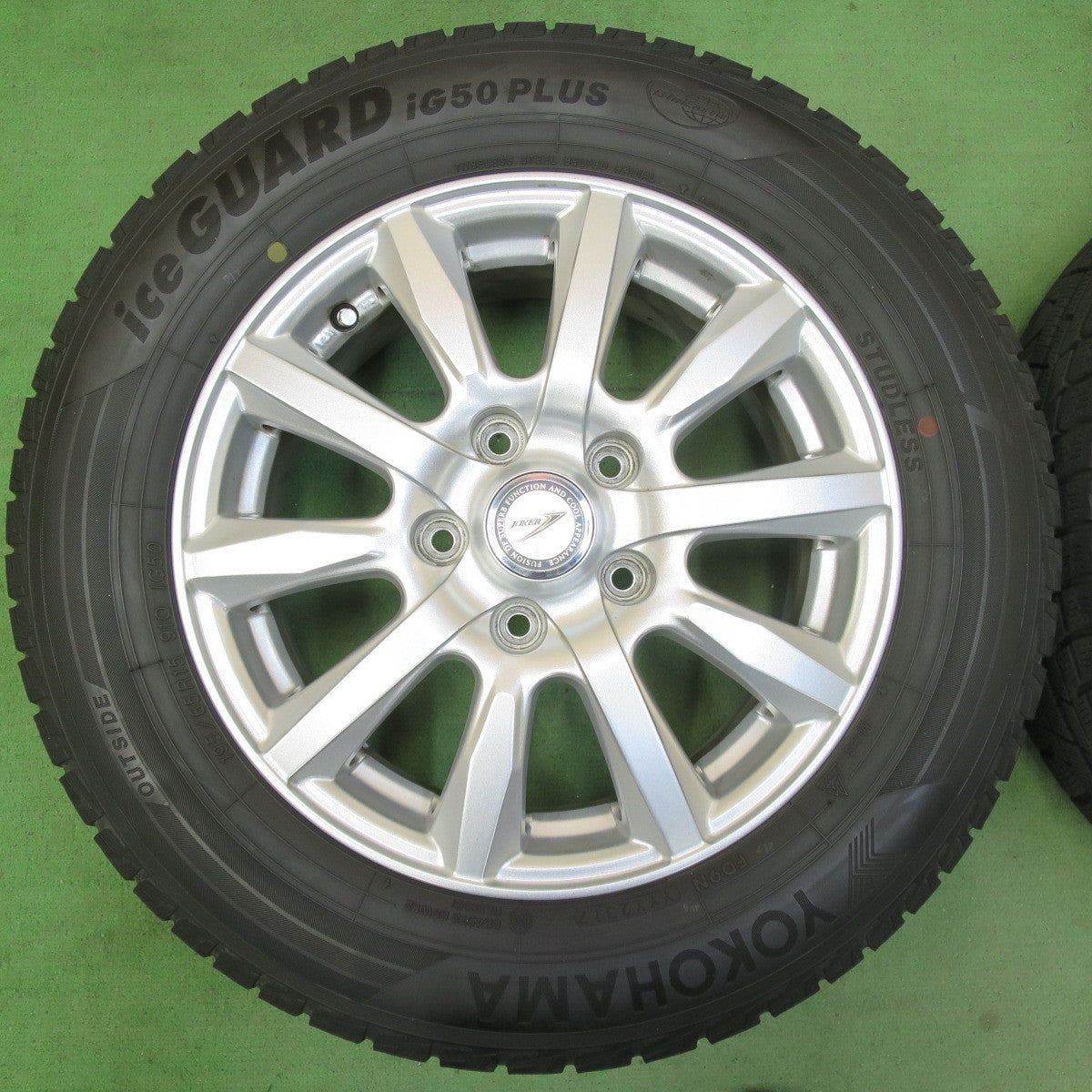 キレイ★スタッドレス 195/65R15 ヨコハマ アイスガード iG50 プラス JOKER ジョーカー 15インチ PCD114.3/5H★5042405イス