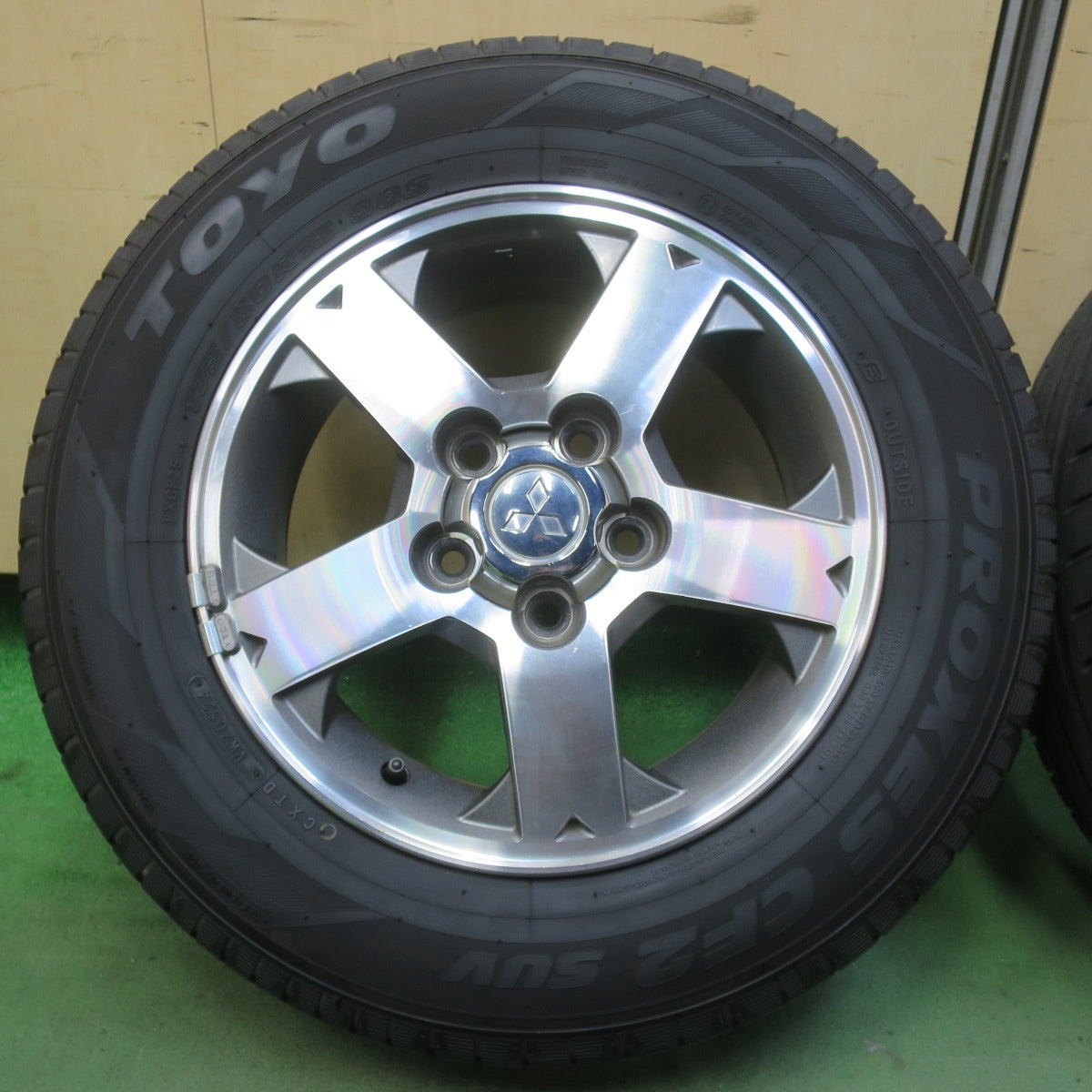 バリ溝！24年！8.5分◎三菱 パジェロミニ 純正 175/80R15 トーヨー プロクセス CF2 SUV 15インチ PCD114.3/5H◎6090904イノ