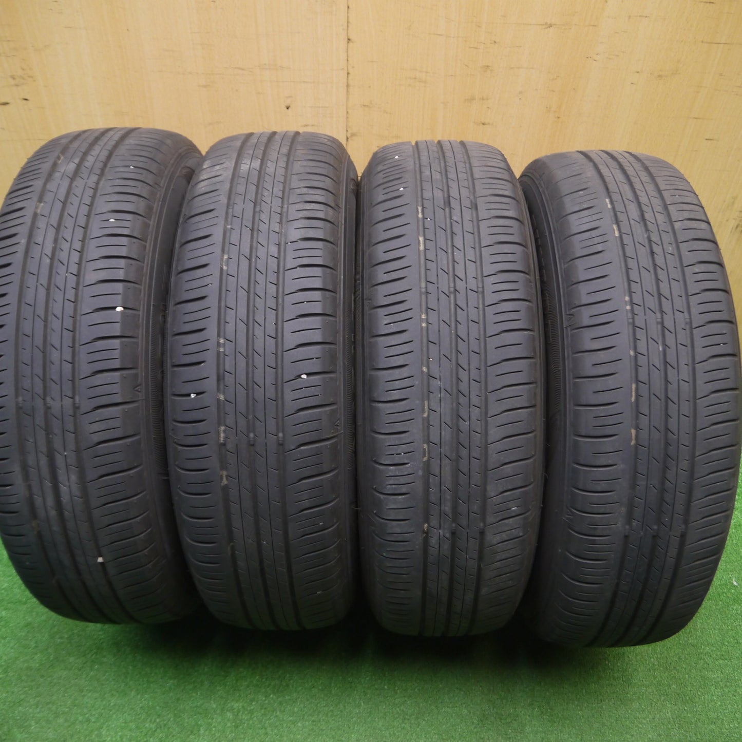 [送料無料] キレイ！24年★トヨタ ヤリス 純正 スチール 175/70R14 ダンロップ エナセーブ EC300+ 14インチ PCD100/4H★4101603Hノ