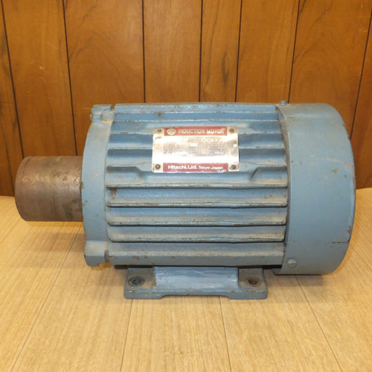 [送料無料] 現状品★日立 HITACHI インダクションモーター TFOA-K　三相 200V 50/60Hz 1.5kW 4POLE★