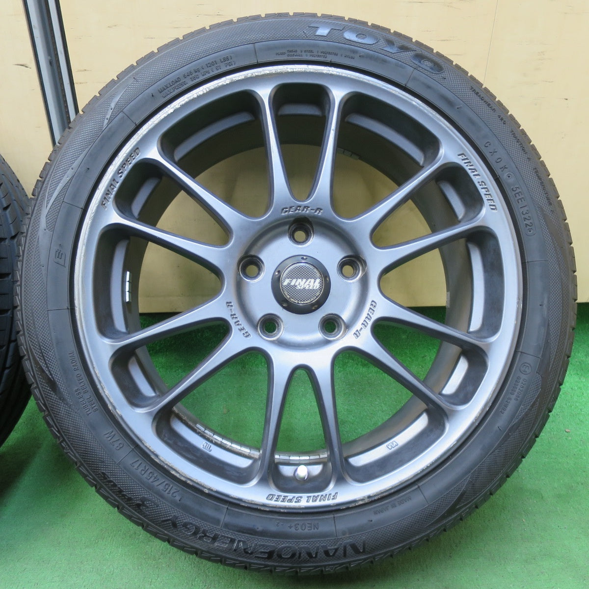 [送料無料] バリ溝！23年！ほぼ10分★215/45R17 ラウフェン S FIT as-01 トーヨー ナノエナジー3 プラス FINAL SPEED GEAR-R ファイナルスピード 17インチ PCD114.3/5H★5032003イノ