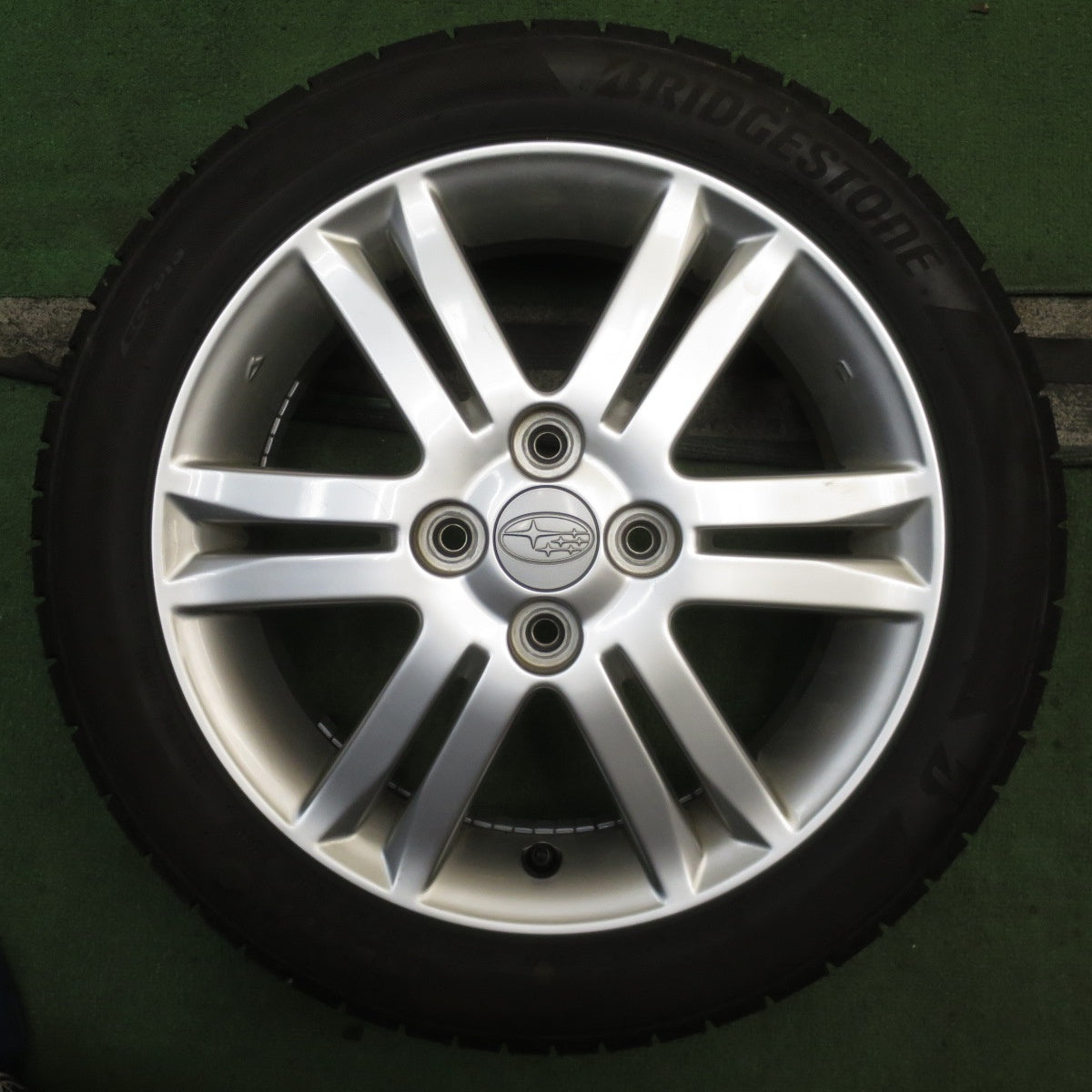バリ溝！25年！8.5分◎スバル ステラ カスタム 純正 165/55R15 ブリヂストン NEWNO ニューノ 15インチ PCD100/4H◎6082806NJノ