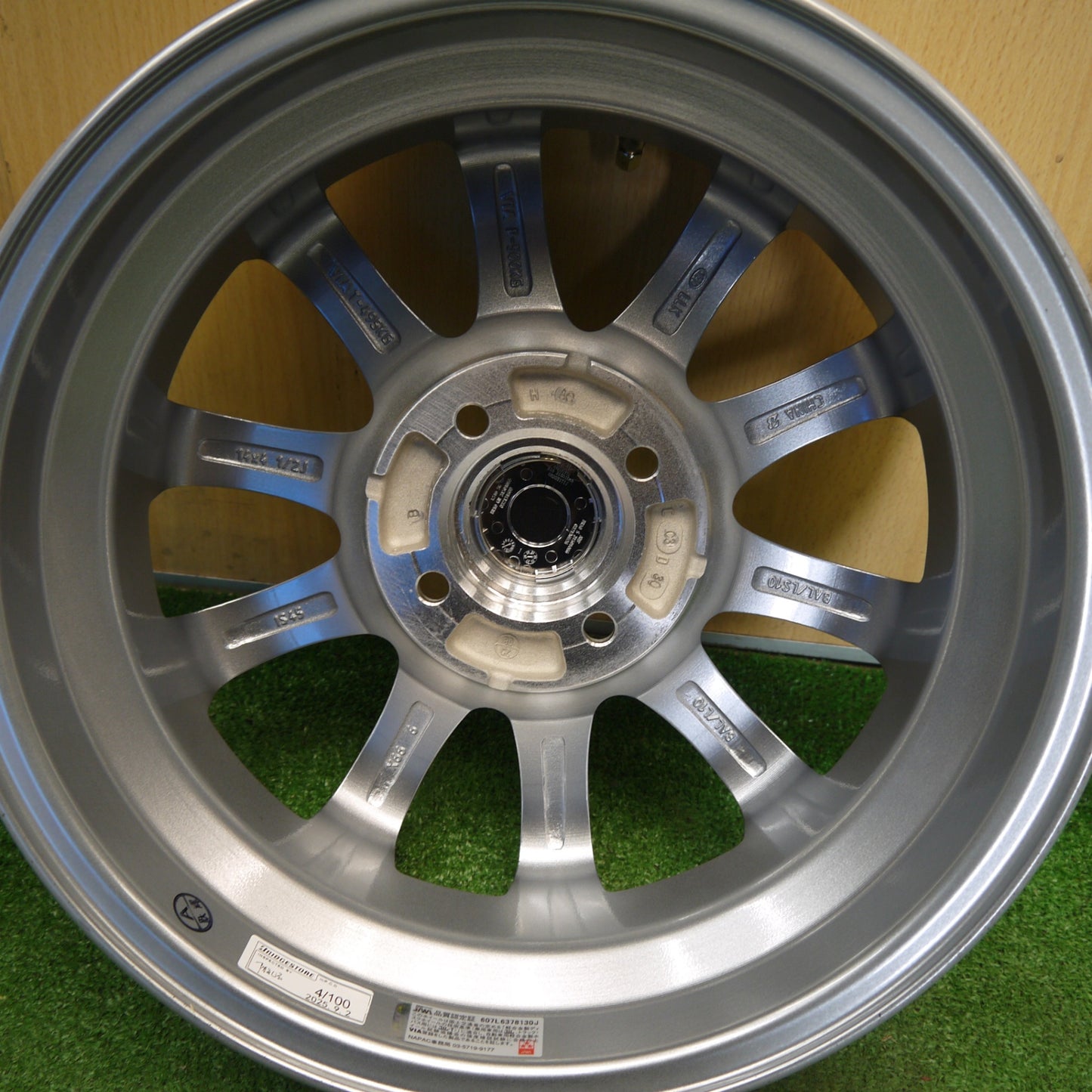 未使用★BALMINUM LS10 バルミナ 14インチ ホイール 14×4.5J PCD100/4H★6042203Hホ