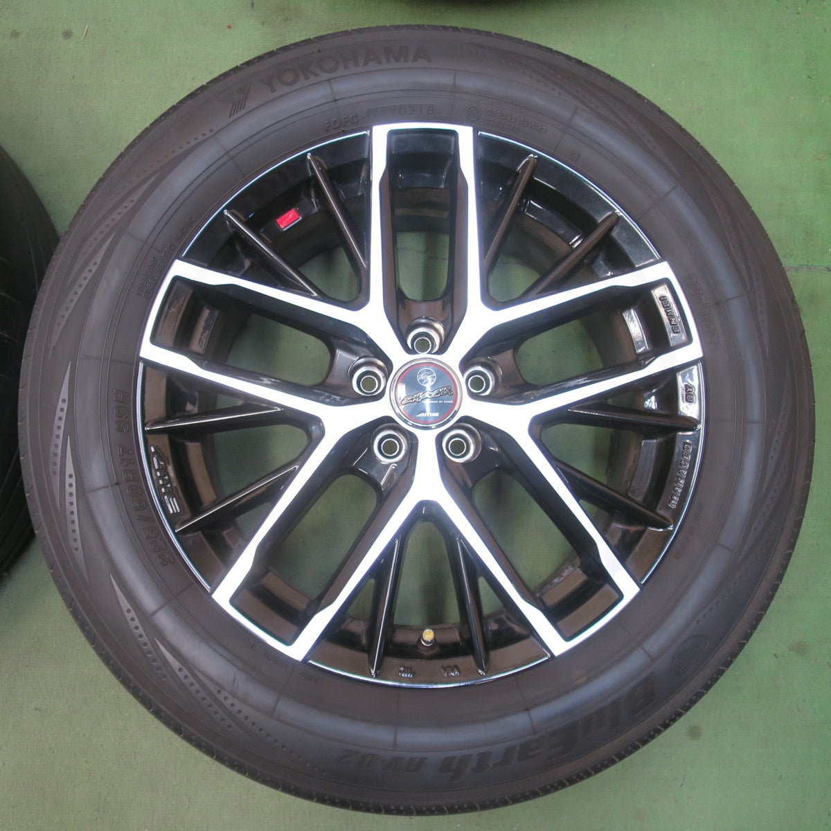 4本価格★フォレスター 等 225/60R17 ヨコハマ ブルーアース RV-02 SMACK REVILA ENKEI AME スマック レヴィラ エンケイ 17インチ PCD100/5H★6043011イノ