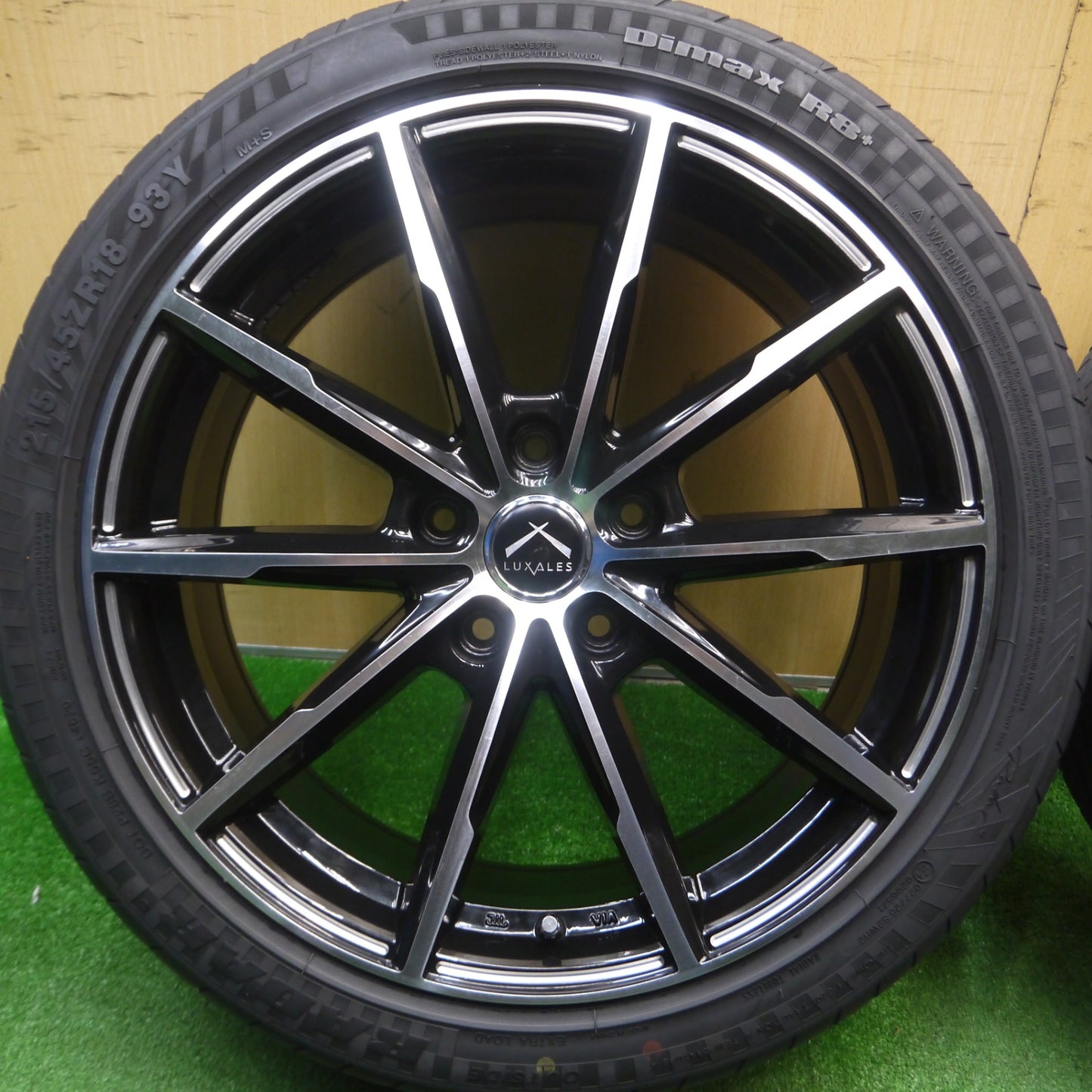 [送料無料] 4本価格★LUXALES PW-X2 215/45R18 レーダー Dimax R8+ ラグザレス 18インチ PCD114.3/5H★5013105Hノ