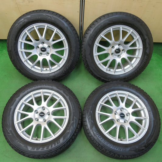 [送料無料] バリ溝！キレイ！8.5分★スタッドレス 225/60R17 ブリヂストン ブリザック DM-V2 TOPRUN トップラン 17インチ PCD114.3/5H★4103010イス