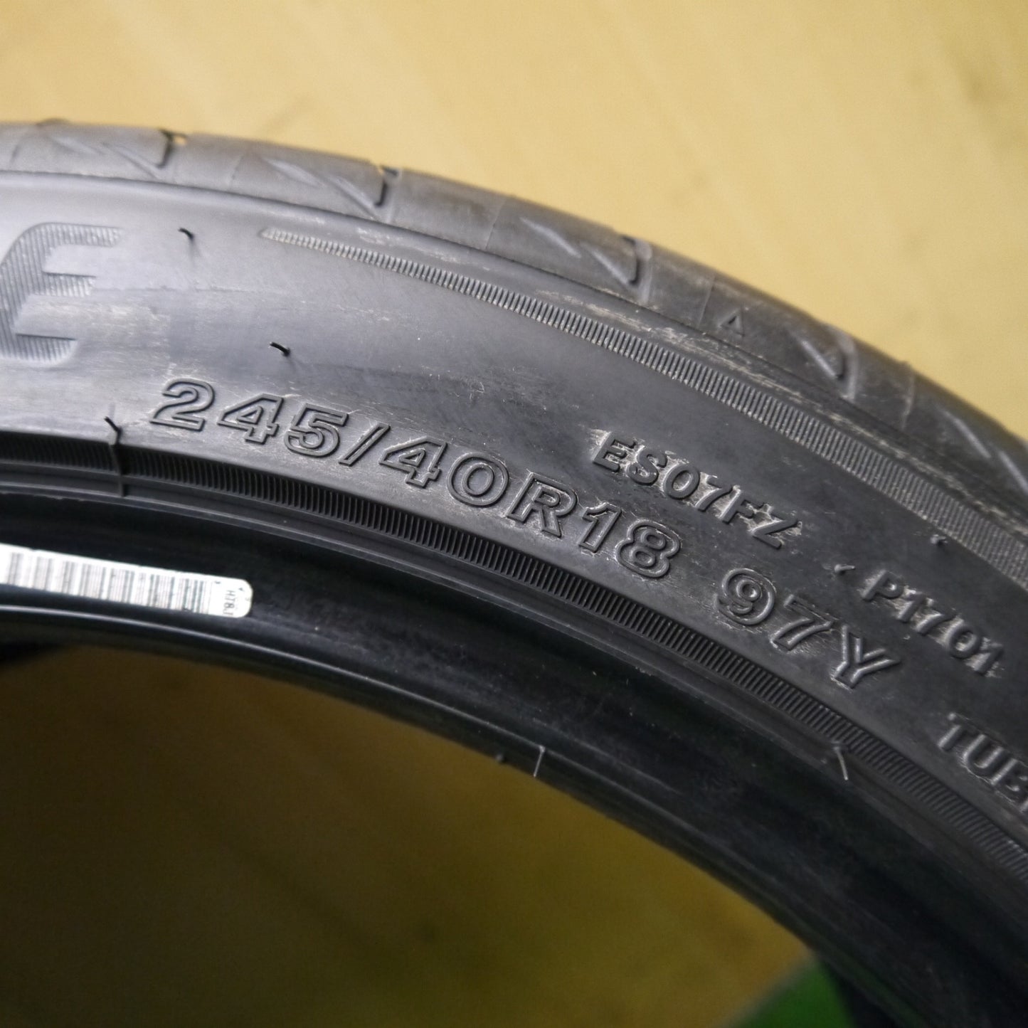 バリ溝！23年！9.5分！1本★245/40R18 ブリヂストン ポテンザ S007A タイヤ 18インチ インプレッサ WRX ランエボ 等★5100107Hノタ