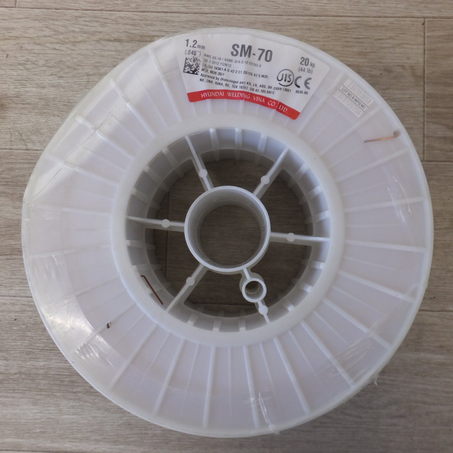 ●複数在庫有●[送料無料] 未使用★ヒュンダイ HYUNDAI 溶接ソリッドワイヤ SM-70 1.2mm .045" 20kg 44lb★