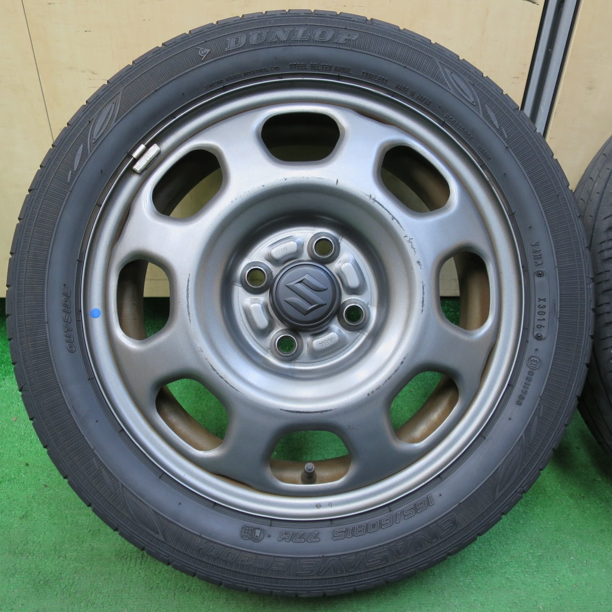 送料無料* 4本価格☆スズキ ハスラー 純正 スチール 165/60R15