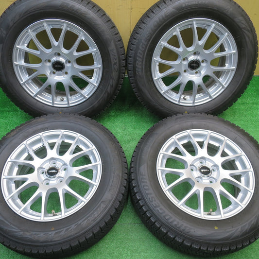 ほぼ未使用！24年！キレイ★プリウス 等 195/65R15 スタッドレス ブリヂストン ブリザック VRX2 TOPRUN トップラン 15インチ PCD100/5H★5102204NJス